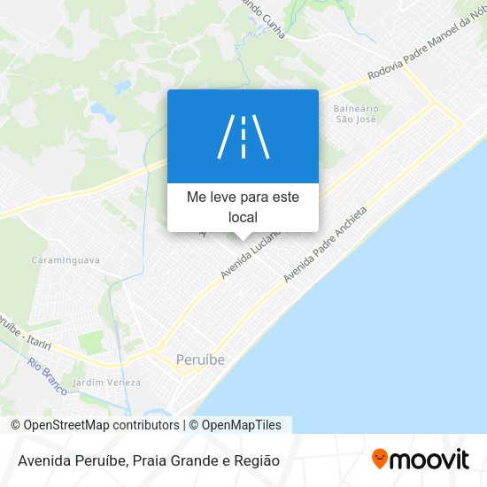 Avenida Peruíbe mapa