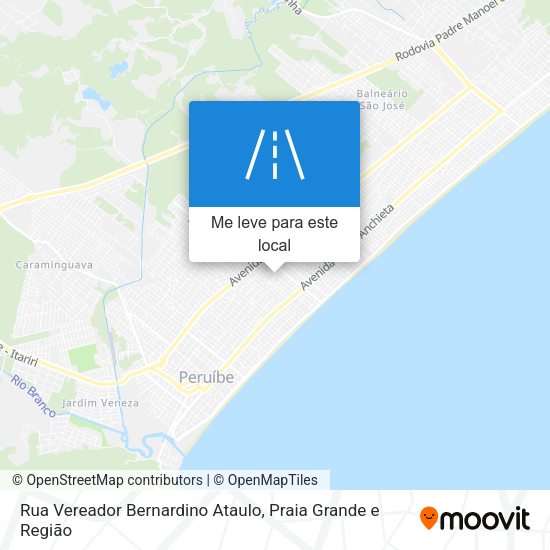 Rua Vereador Bernardino Ataulo mapa