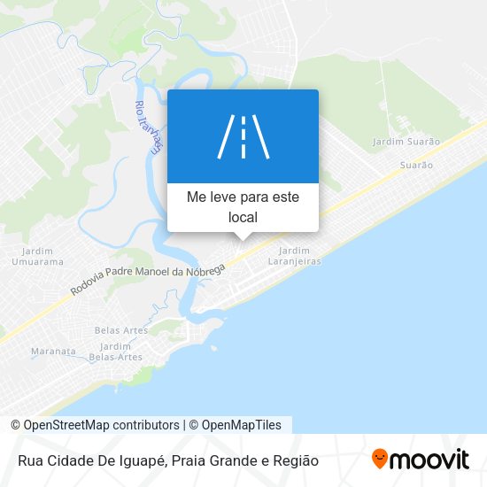 Rua Cidade De Iguapé mapa