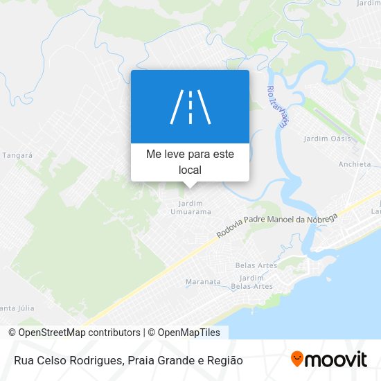 Rua Celso Rodrigues mapa