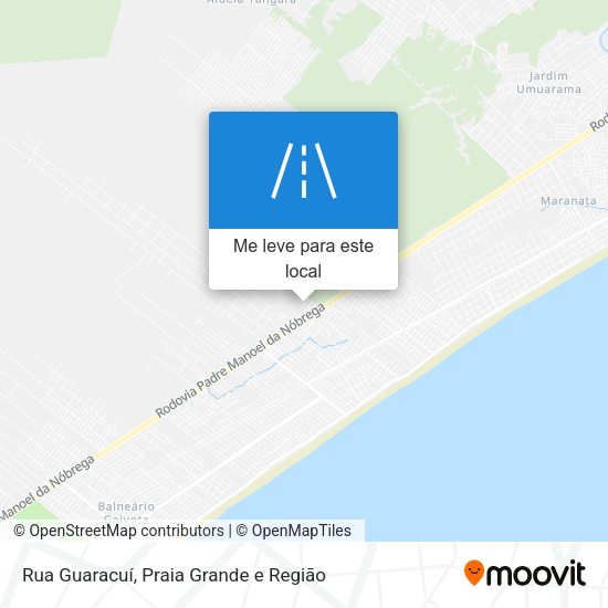 Rua Guaracuí mapa