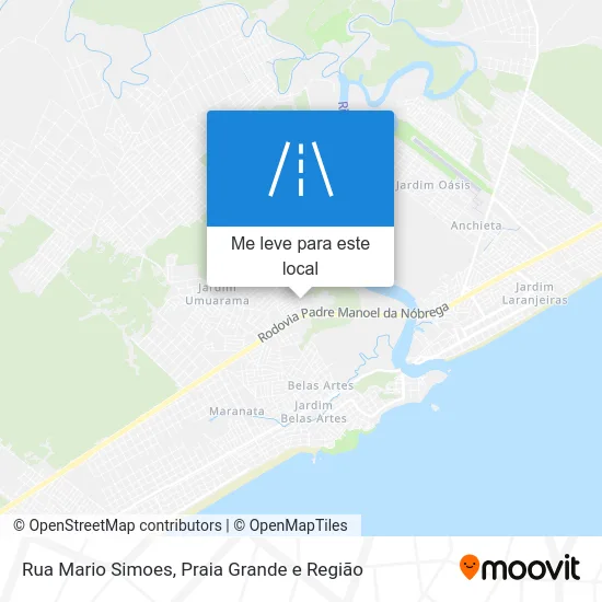 Rua Mario Simoes mapa