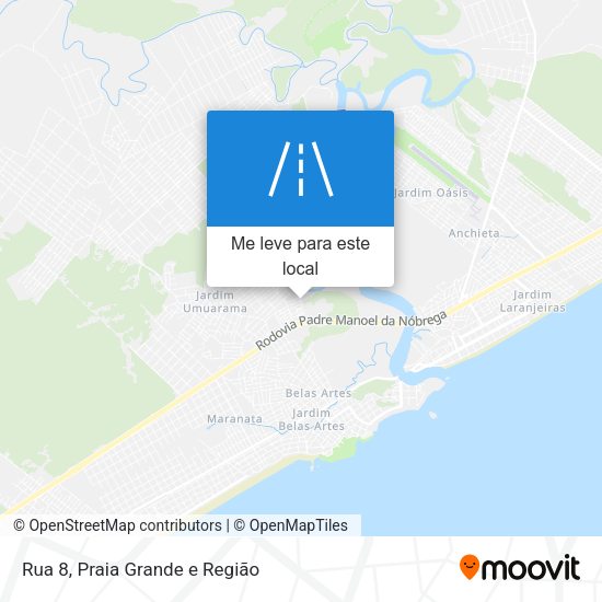 Rua 8 mapa