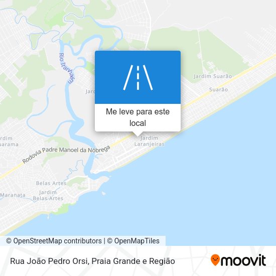 Rua João Pedro Orsi mapa