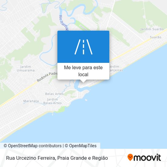 Rua Urcezino Ferreira mapa
