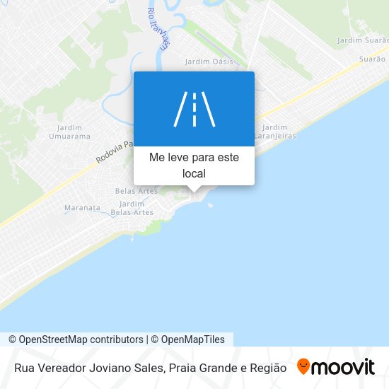 Rua Vereador Joviano Sales mapa