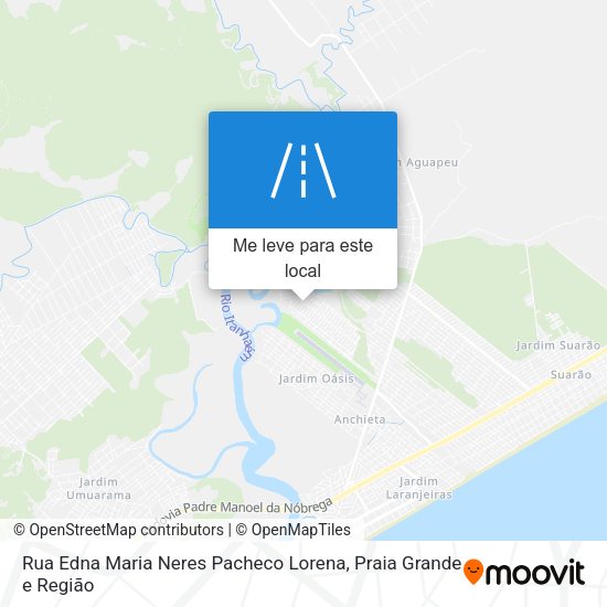 Rua Edna Maria Neres Pacheco Lorena mapa