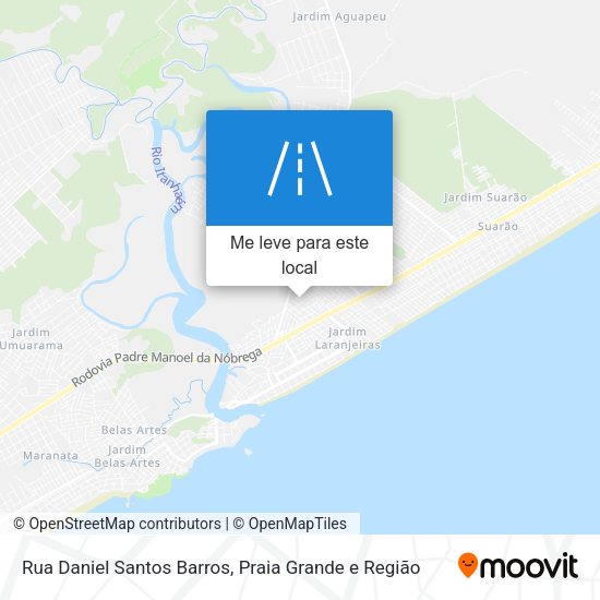 Rua Daniel Santos Barros mapa