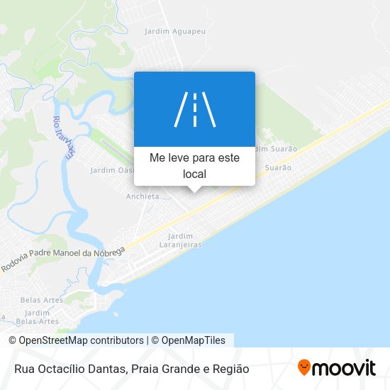 Rua Octacílio Dantas mapa