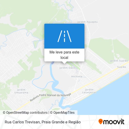 Rua Carlos Trevisan mapa