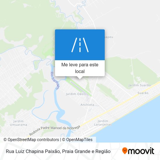 Rua Luiz Chapina Paixão mapa