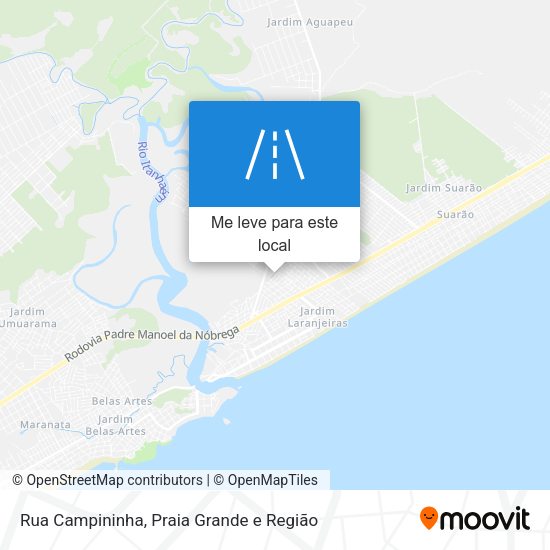 Rua Campininha mapa
