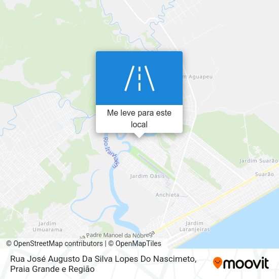 Rua José Augusto Da Silva Lopes Do Nascimeto mapa