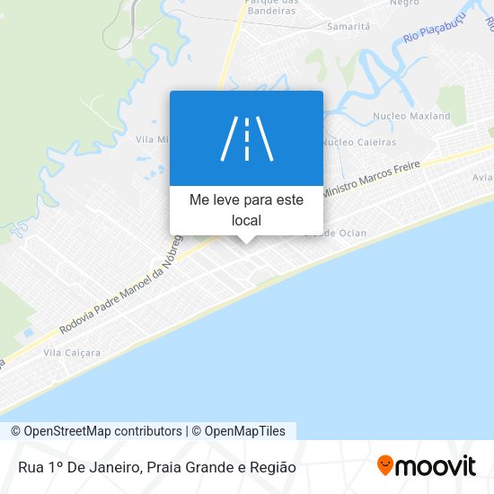 Rua 1º De Janeiro mapa