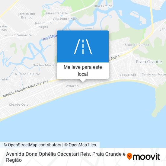 Avenida Dona Ophélia Caccetari Reis mapa