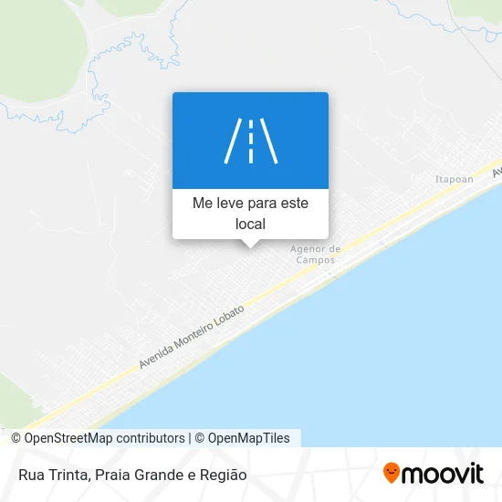 Rua Trinta mapa