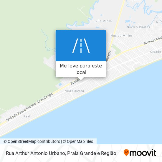 Rua Arthur Antonio Urbano mapa