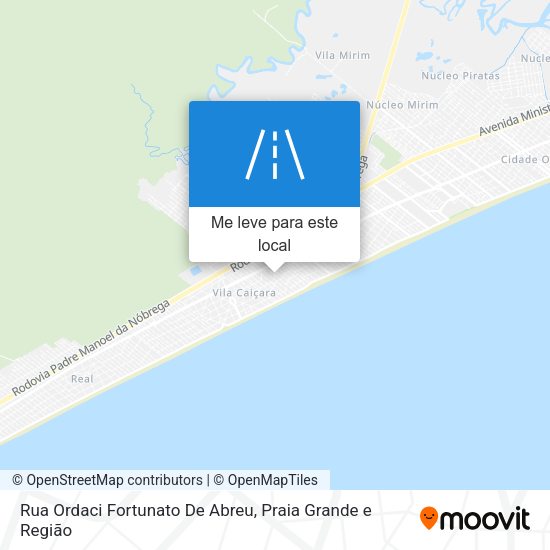 Rua Ordaci Fortunato De Abreu mapa