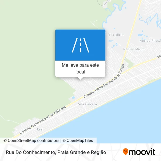Rua Do Conhecimento mapa