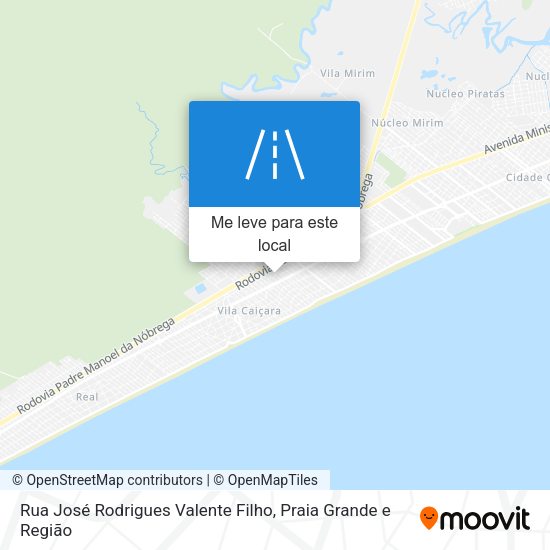 Rua José Rodrigues Valente Filho mapa