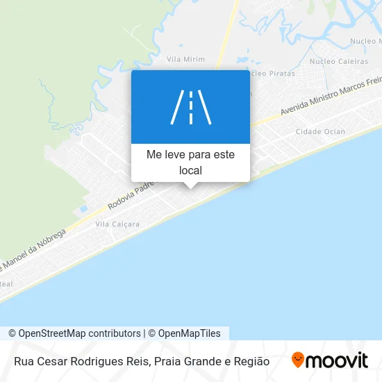 Rua Cesar Rodrigues Reis mapa