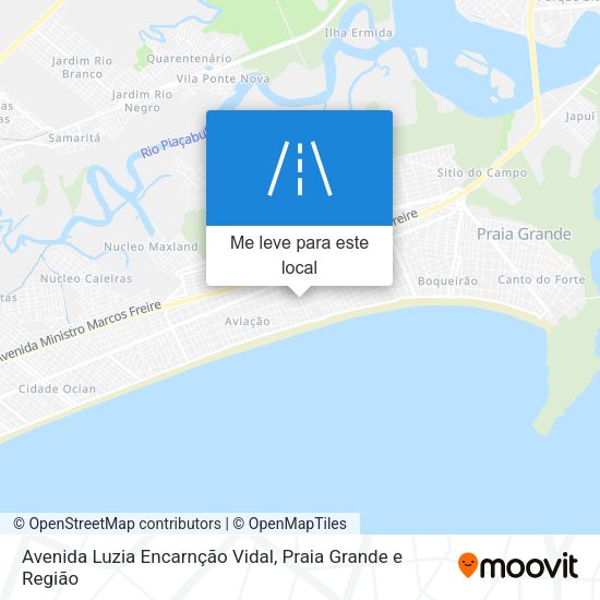 Avenida Luzia Encarnção Vidal mapa