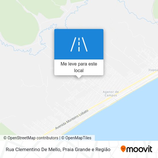Rua Clementino De Mello mapa