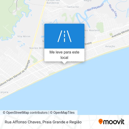 Rua Affonso Chaves mapa