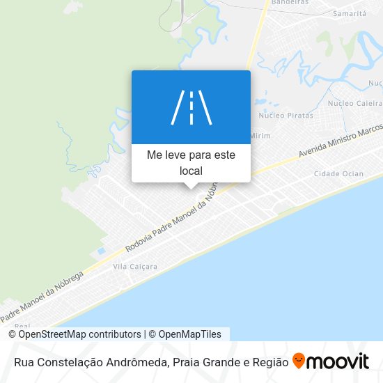 Rua Constelação Andrômeda mapa
