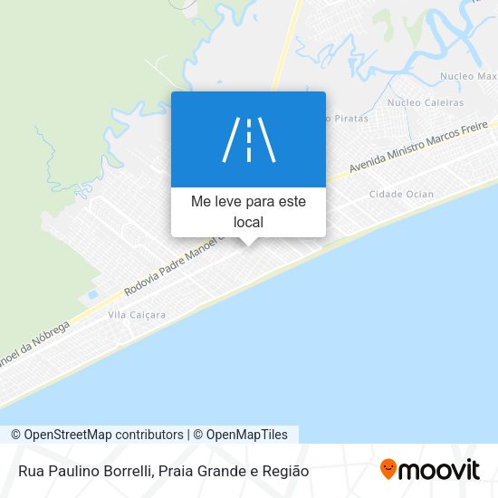 Rua Paulino Borrelli mapa