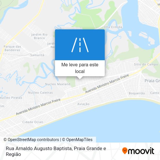 Rua Arnaldo Augusto Baptista mapa