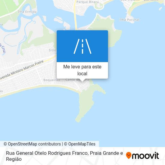 Rua General Otelo Rodrigues Franco mapa