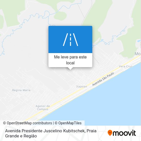 Avenida Presidente Juscelino Kubitschek mapa