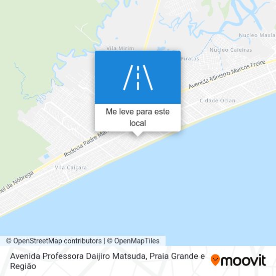 Avenida Professora Daijiro Matsuda mapa