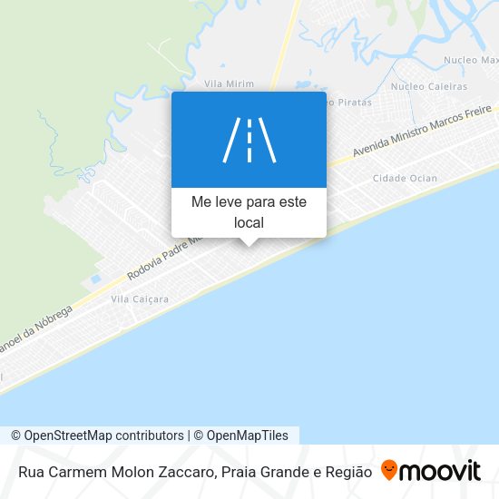 Rua Carmem Molon Zaccaro mapa