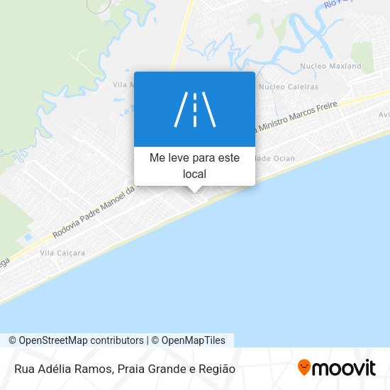 Rua Adélia Ramos mapa