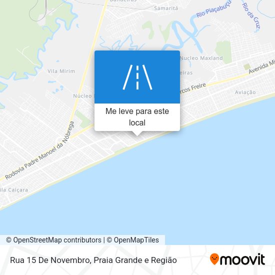 Rua 15 De Novembro mapa
