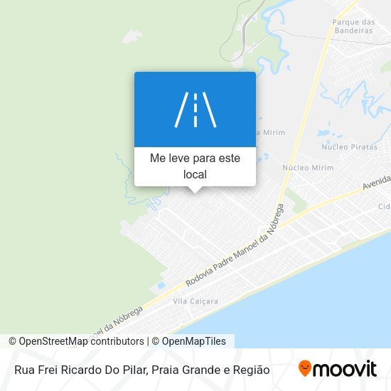 Rua Frei Ricardo Do Pilar mapa