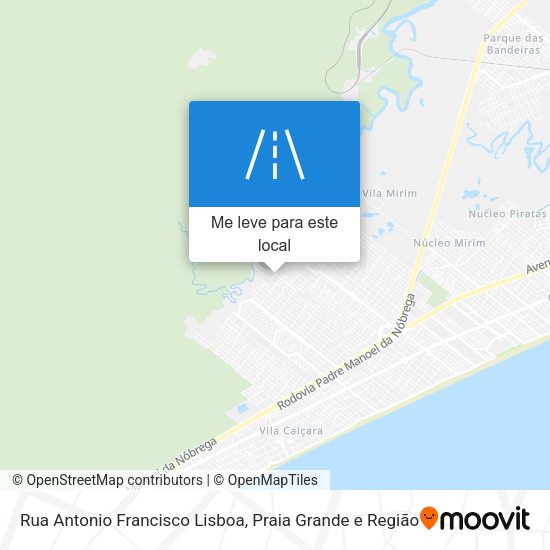 Rua Antonio Francisco Lisboa mapa