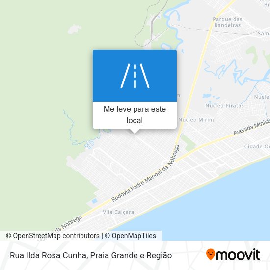 Rua Ilda Rosa Cunha mapa