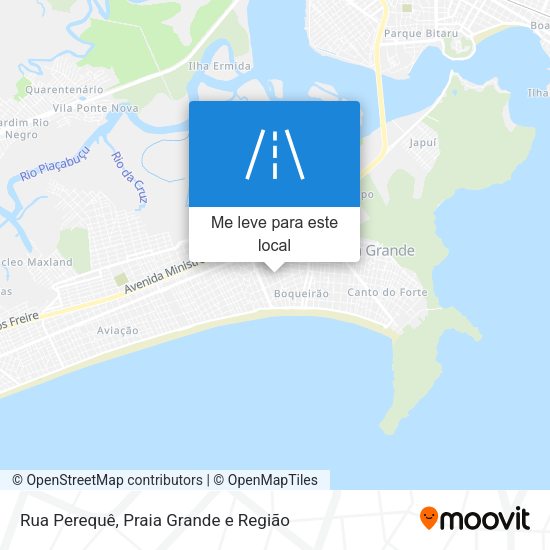 Rua Perequê mapa