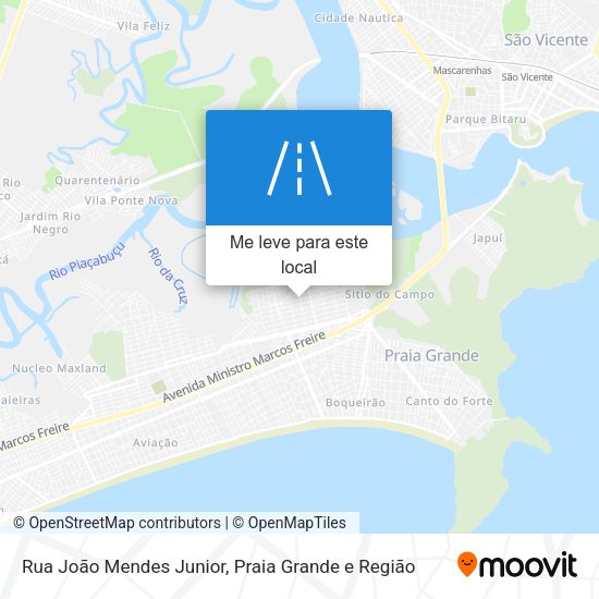 Rua João Mendes Junior mapa