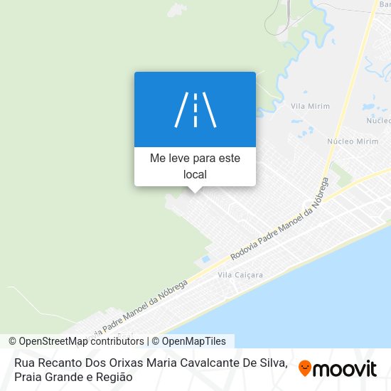 Rua Recanto Dos Orixas Maria Cavalcante De Silva mapa