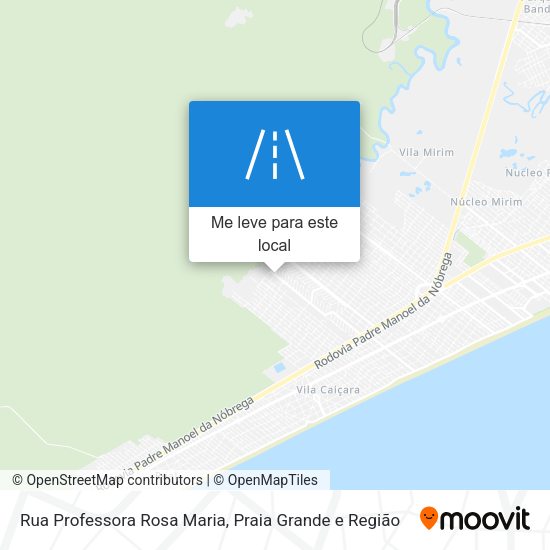 Rua Professora Rosa Maria mapa
