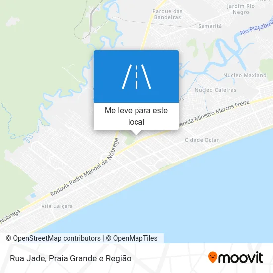 Rua Jade mapa