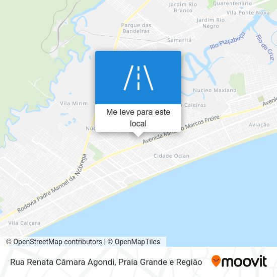 Rua Renata Câmara Agondi mapa