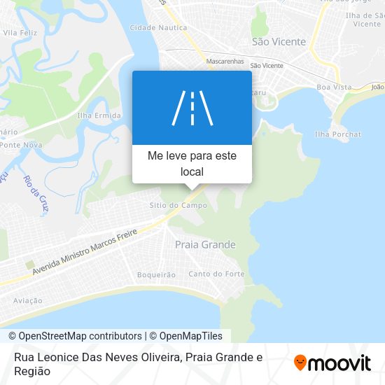 Rua Leonice Das Neves Oliveira mapa