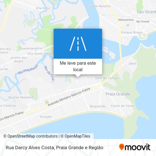 Rua Darcy Alves Costa mapa