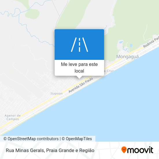 Rua Minas Gerals mapa