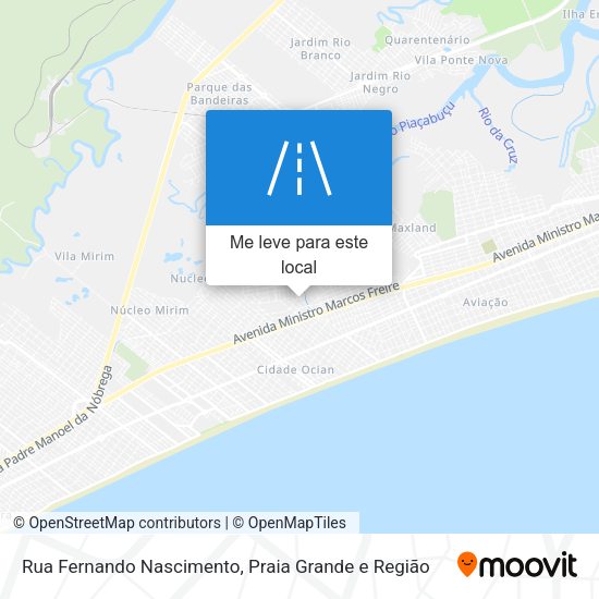 Rua Fernando Nascimento mapa